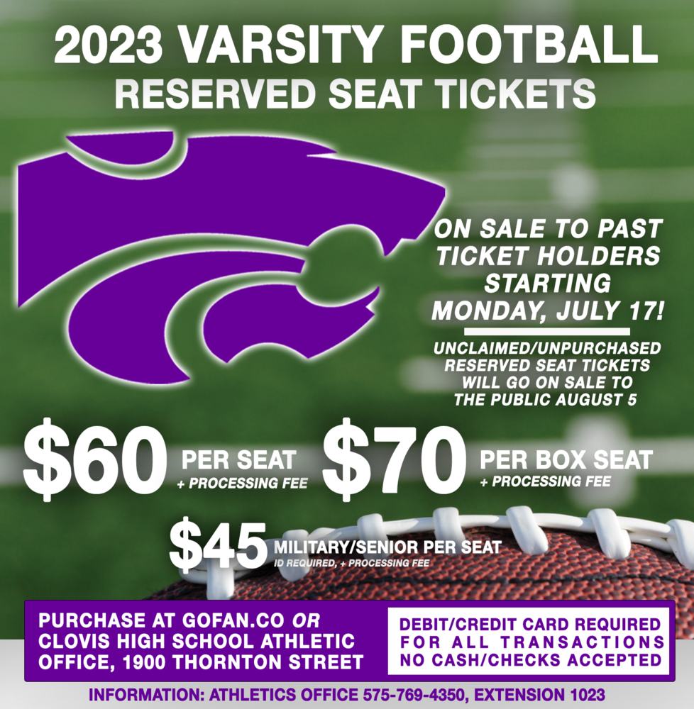 RESERVED SEAT TICKETS FOR 2023 WILDCAT FOOTBALL ON SALE TO PAST HOLDERS ...
